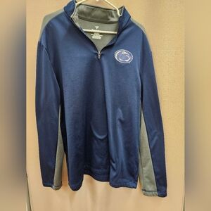 Fanatics Penn State Navy and Gray Pullover with Logo
